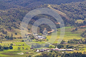 View of valley of Bario from Prayer Mountain. photo