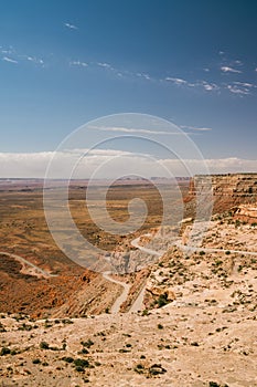 View of Valley of the Gods in Utah from Moki Dugway, Muley Point