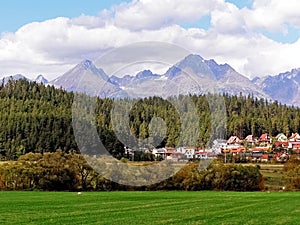 View of the valley on mountains and forests 1