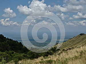 View of a valley from a reserve near Villa de Merlo, Argentina