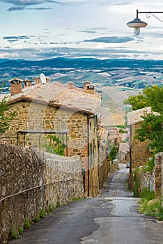 View at the valley of Toscany