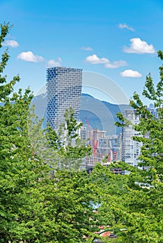 View at Vancouver downtown from West 7th avenue photo