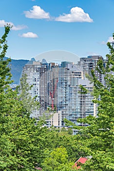 View at Vancouver downtown from West 7th avenue photo