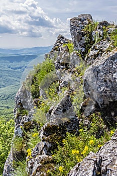Pohľad z Vápennej - vrch Rostun, Malé Karpaty, Slovensko