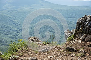 Pohled z Vápenné - vrch Rostun, Malé Karpaty, Slovensko