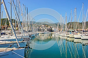 View of Varazze Marina in Liguria, Italy
