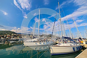 View of Varazze Marina in Liguria, Italy