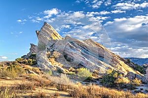 View of Vasquez Rocks in Late Afternoon