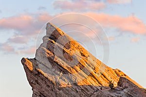 View of Vasquez Rocks at Sunset