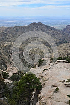 A view of the vast scenic landscape of Arizona's mountains.