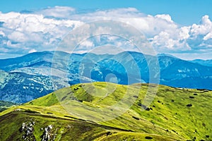 Pohled z vrcholu Velka Chochula, Nízké Tatry, Slovensko