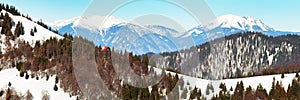 View from Velka Fatra mountains to Mala Fatra mountains