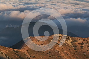 View from Velka Kamenista mountain at Western Tatras