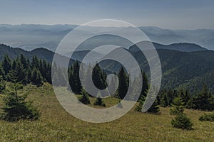 View in Velky Choc area in Slovakia mountains