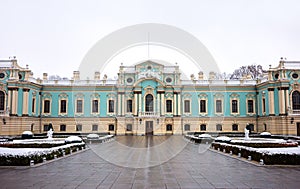 View of the Verkhovna Rada in winter, Kyiv