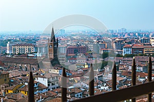 View of verona from the bell tower