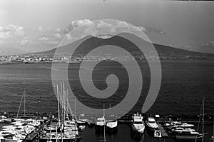 A view on vesuvius mountain in naples photo