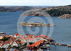 View From Vetteberget Hill To Skerry Islands Around Fjallbacka