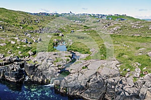 View via Hoyvik agglomeration from Hoydalsa river course