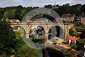View of the viaduct in Knaresborough, England photo