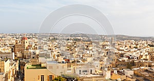 View of Victoria, Gozo, Malta islands