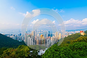 View from Victoria Peak in Hong Kong