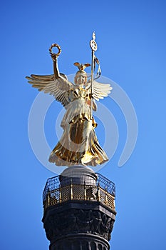 View of victory statue  in Berlin