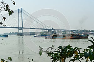 View of Vidyasagar bridge. Kolkata. India