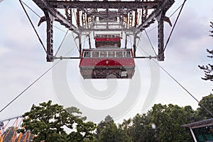 View from the Vienna Ferris Wheel - a symbol of Vienna, Austria