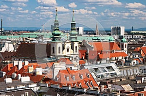 View of Vienna from the St Stephen Cathedral