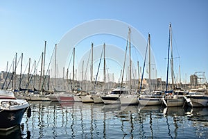 View of Vieux Port, Marseille, France