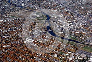 View of view downtown Missoula Montana photo