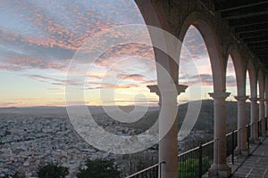 View from the viewpoint of cerro de la bufa in Zacatecas Mexico photo