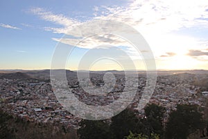 View from the viewpoint of cerro de la bufa in Zacatecas Mexico photo