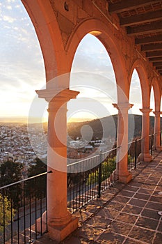 View from the viewpoint of cerro de la bufa in Zacatecas Mexico photo