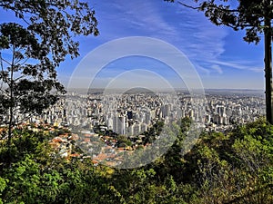 View of the viewpoint of mangabeiras at the top of Belo Horizonte