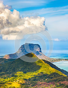 View from the viewpoint. Mauritius.