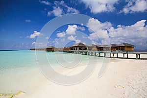 View of vilamendhoo island Maldives photo