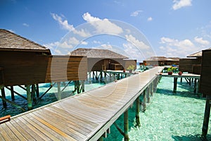 View of vilamendhoo island Maldives photo