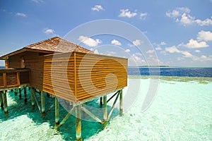 View of vilamendhoo island Maldives photo