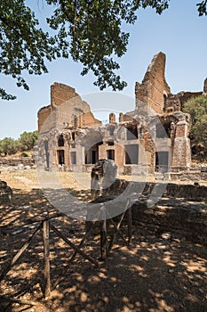 A view of Villa Adriana in Tivoli, near Rome, Italy. Unesco list