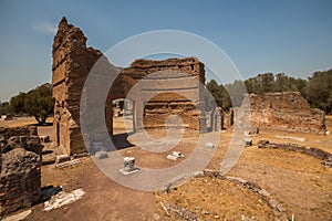 A view of Villa Adriana in Tivoli, near Rome, Italy. Unesco list