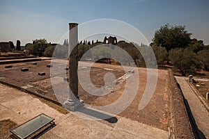 A view of Villa Adriana in Tivoli, near Rome, Italy. Unesco list