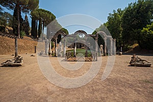 A view of Villa Adriana in Tivoli, near Rome, Italy. Unesco list