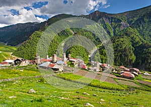View of the village Adishi photo