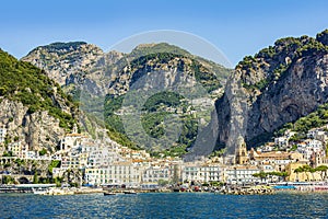 View of the Village of Amalfi, Amalfi Coast, Italy