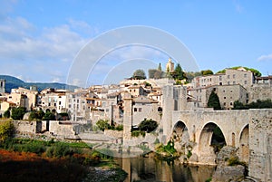 View of the village of Besalu