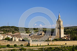 View of the village of Burgo de Osma Spain photo