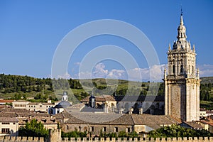 View of the village of Burgo de Osma Spain photo