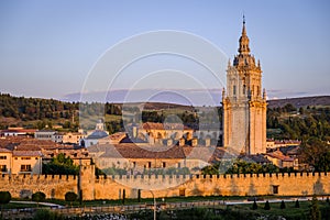 View of the village of Burgo de Osma in Spain. photo